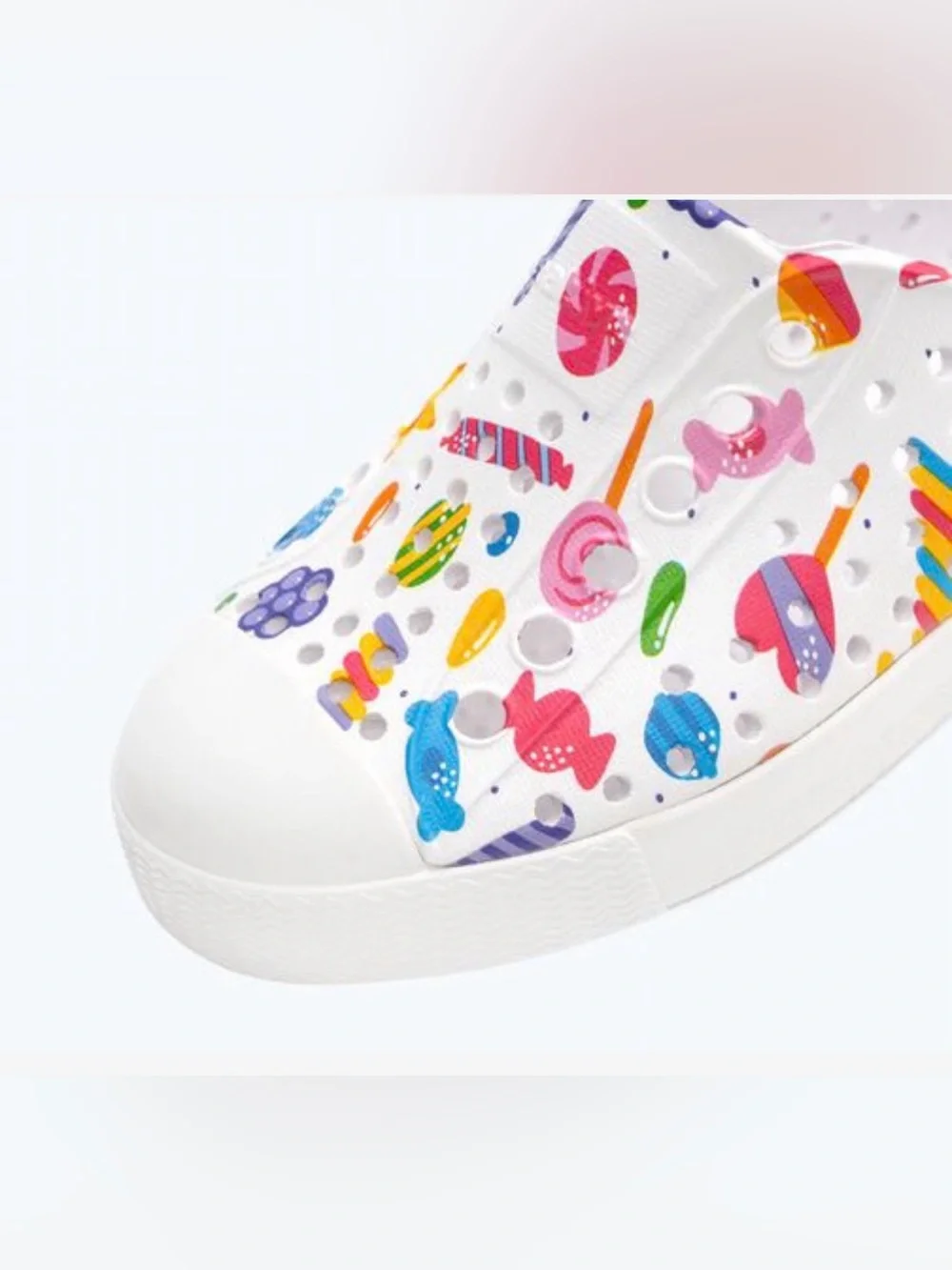 RARE NEW NATIVE SHOES Girl’s Jefferson Print Retro Candy White VARIOUS SIZES